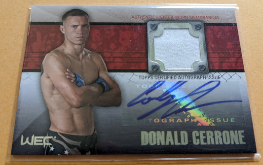 2011 Topps UFC Title Shot Autograph/Relic Card - Donald Cerrone #FAR-DCE