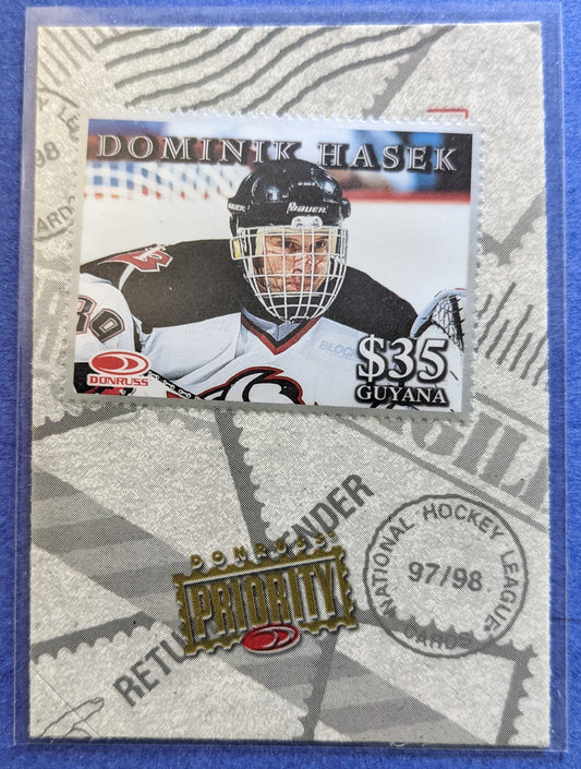 1997-98 Donruss Priority Stamps - Dominik Hasek