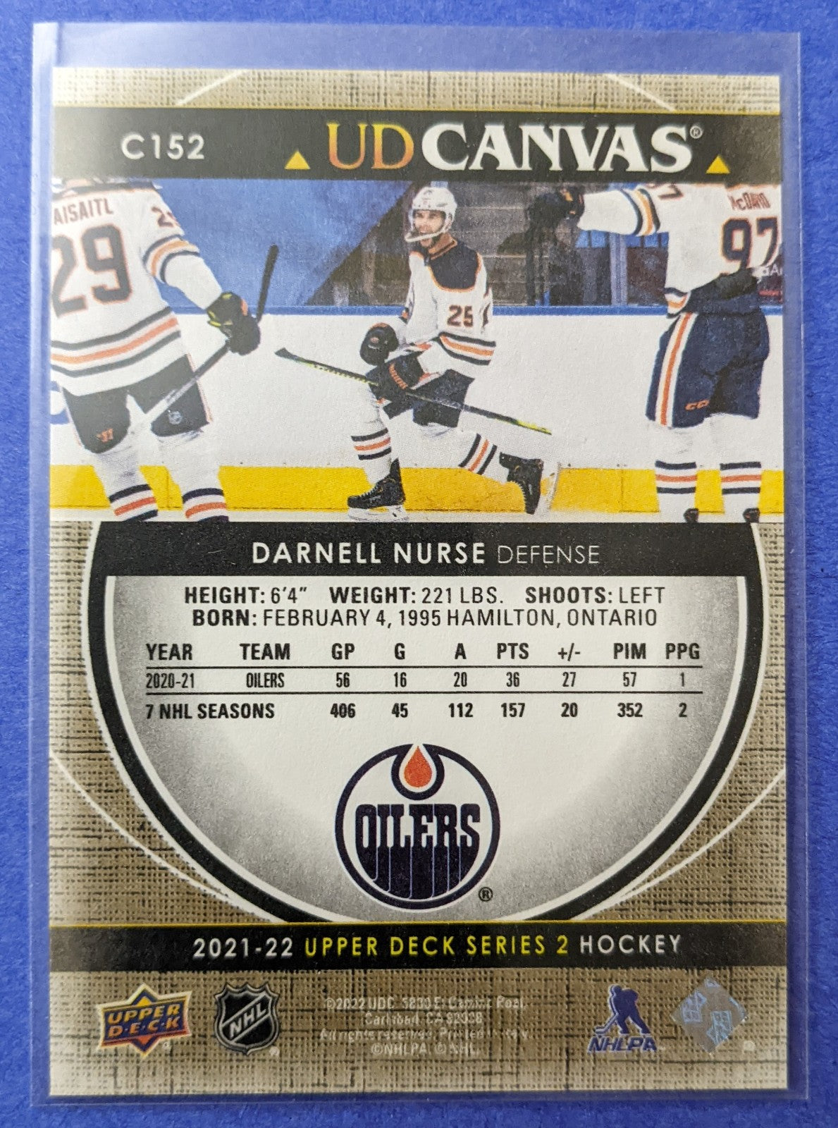 2021-22 Upper Deck Series 2 - UD Canvas Darnell Nurse #C-152