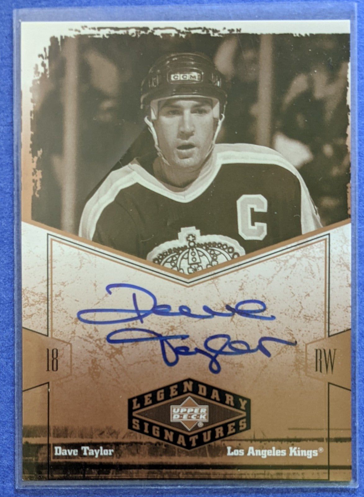 2004-05 Upper Deck Legendary Signatures - Dave Taylor #DT