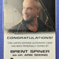 2005 Rittenhouse Star Trek Enterprise Authentic Autograph - Brent Spiner