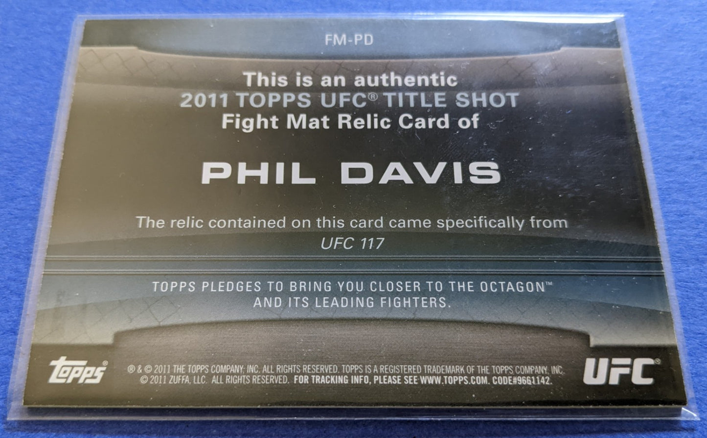 2011 Topps UFC Title Shot Fight Mat Relic - Phil Davis #FM-PD