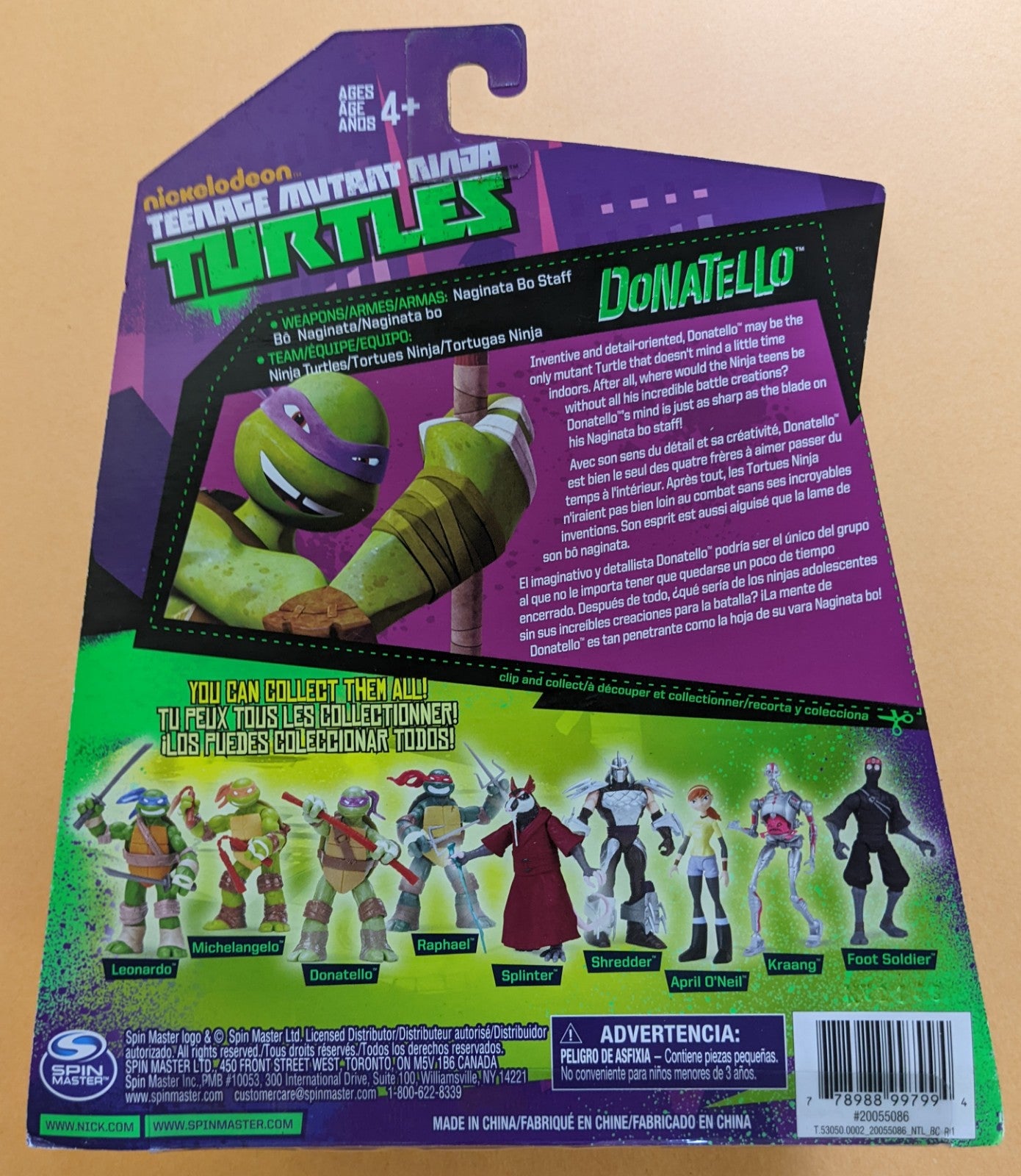 2012 Spinmaster Teenage Mutant Ninja Turtles (Vintage) - Donatello