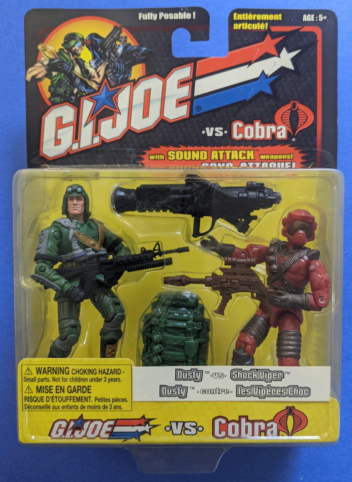 2002 Hasbro G.I. Joe vs Cobra (Vintage) - Dusty vs Shock Viper