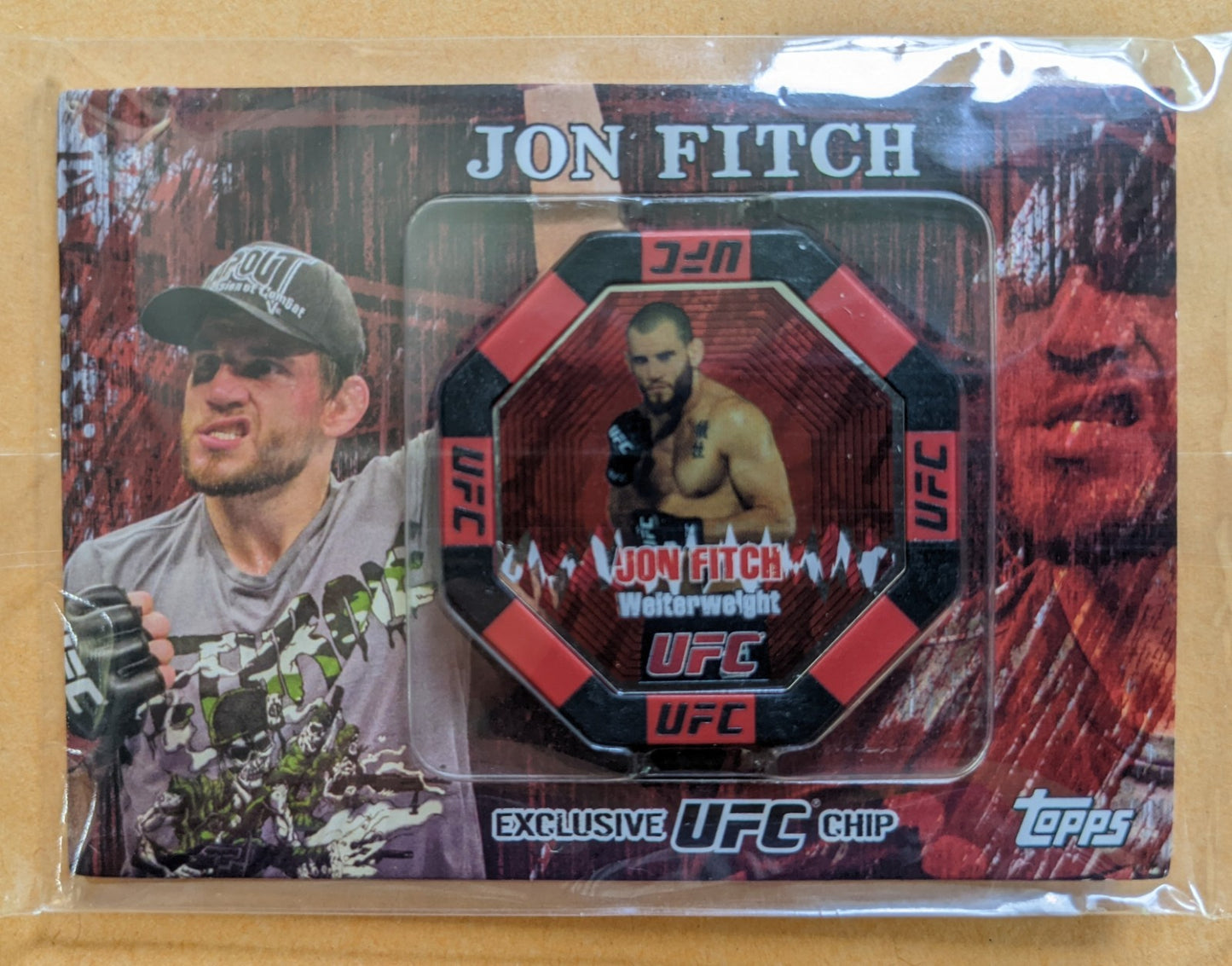 2010 Topps UFC Main Event Exclusive Poker Chip - Jon Fitch #22