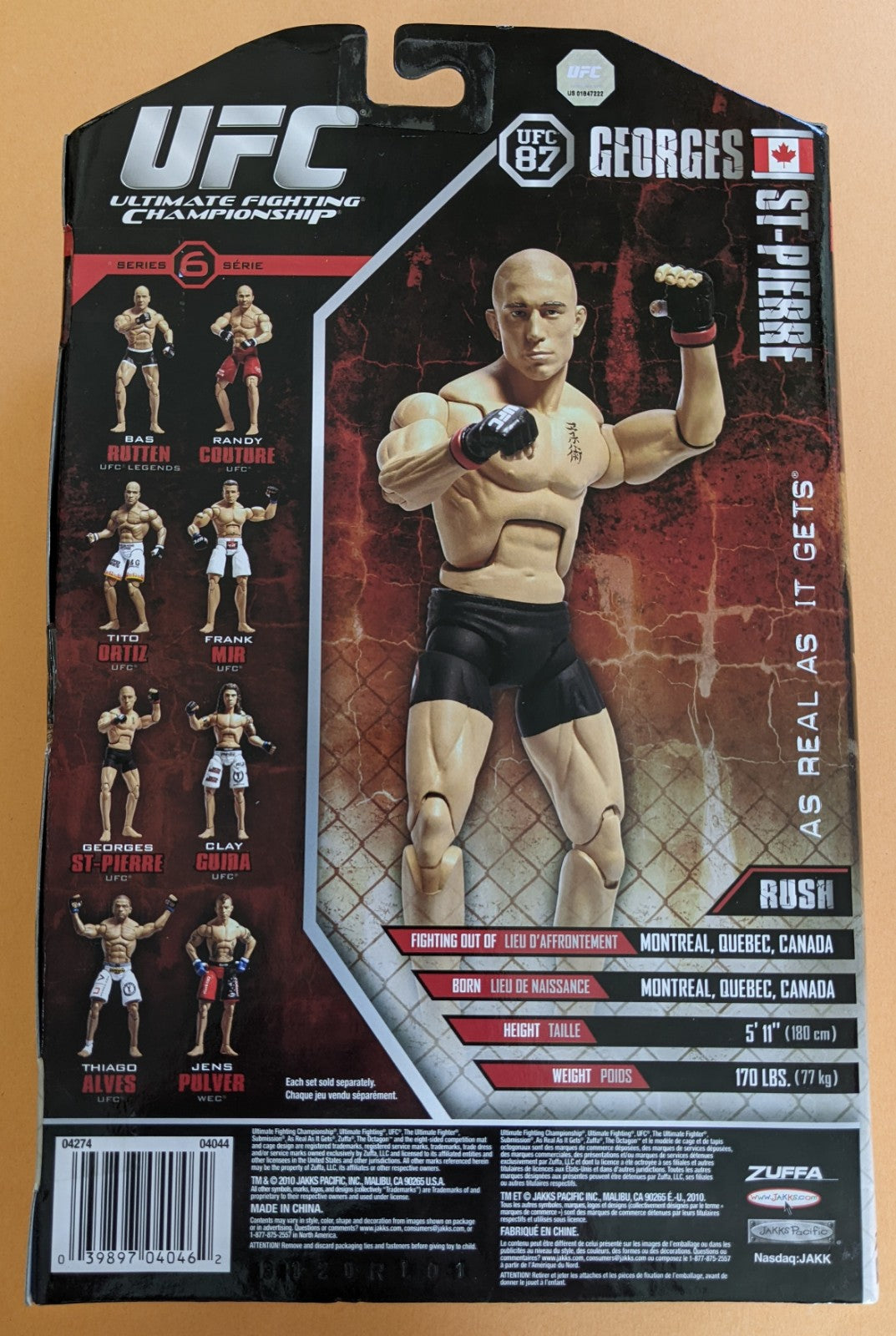 2010 Jakks Pacific (Vintage) - Georges St Pierre UFC87