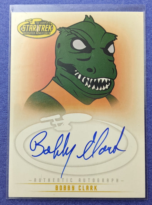 2005 Rittenhouse Star Trek Animated Adventures Auto - Bobby Clark #A13 (Gorn)