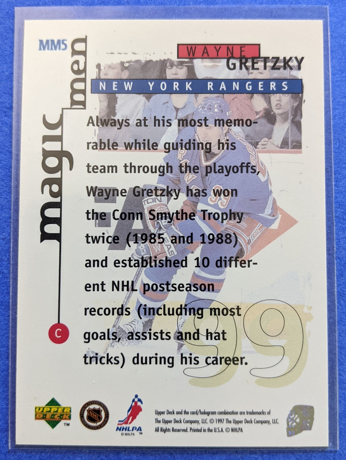 1997 Upper Deck Collector's Choice Magic Men - Wayne Gretzky #MM5