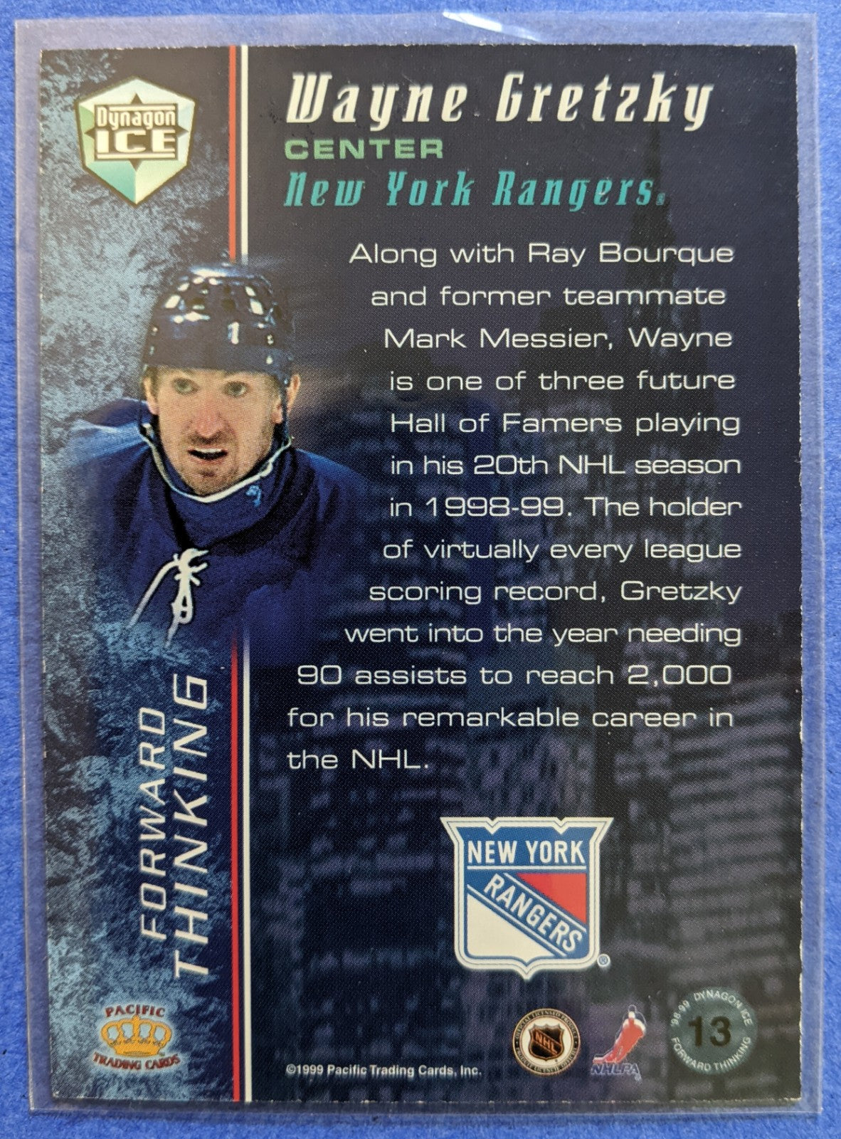 1998-99 Pacific Dynagon Ice Forward Thinking - Wayne Gretzky #13