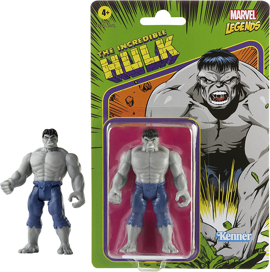 Hasbro Marvel Legends 3.75" Retro Action Figure - The Incredible Hulk (Grey)