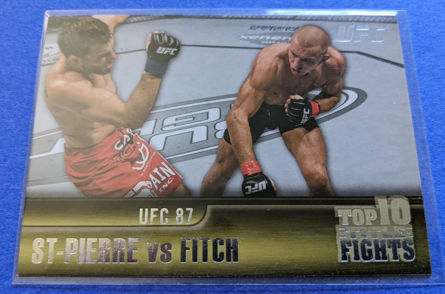 2011 Topps UFC Title Shot Top 10 Title Fights - St. Pierre vs. Fitch #TT-13