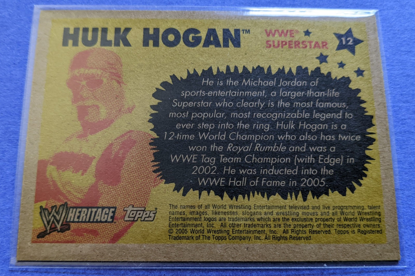 2005 Topps WWE Heritage - Hulk Hogan #12