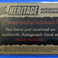 2005 Topps WWE Heritage Autograph - Hulk Hogan