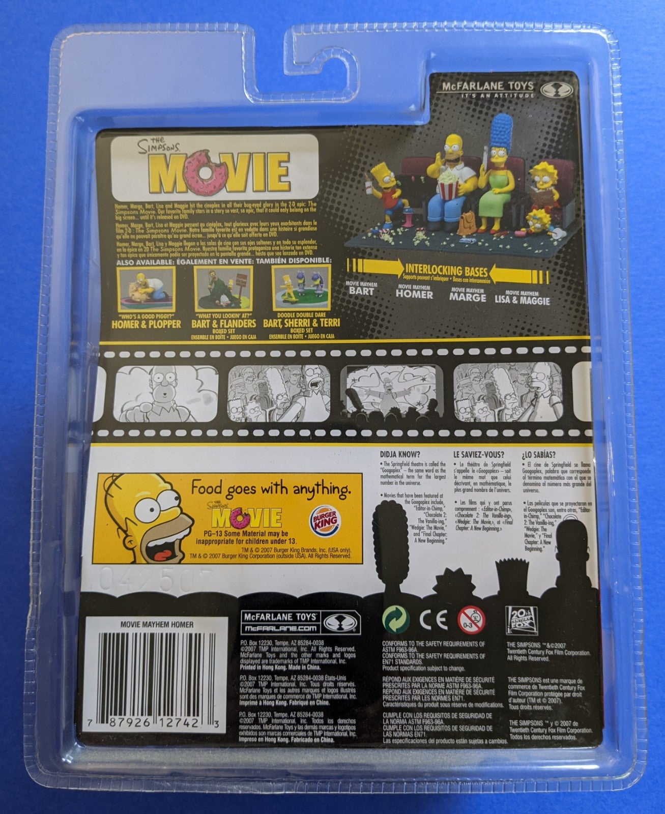 2007 McFarlane Toys The Simpsons Movie (VIntage) - Movie Mayhem Homer