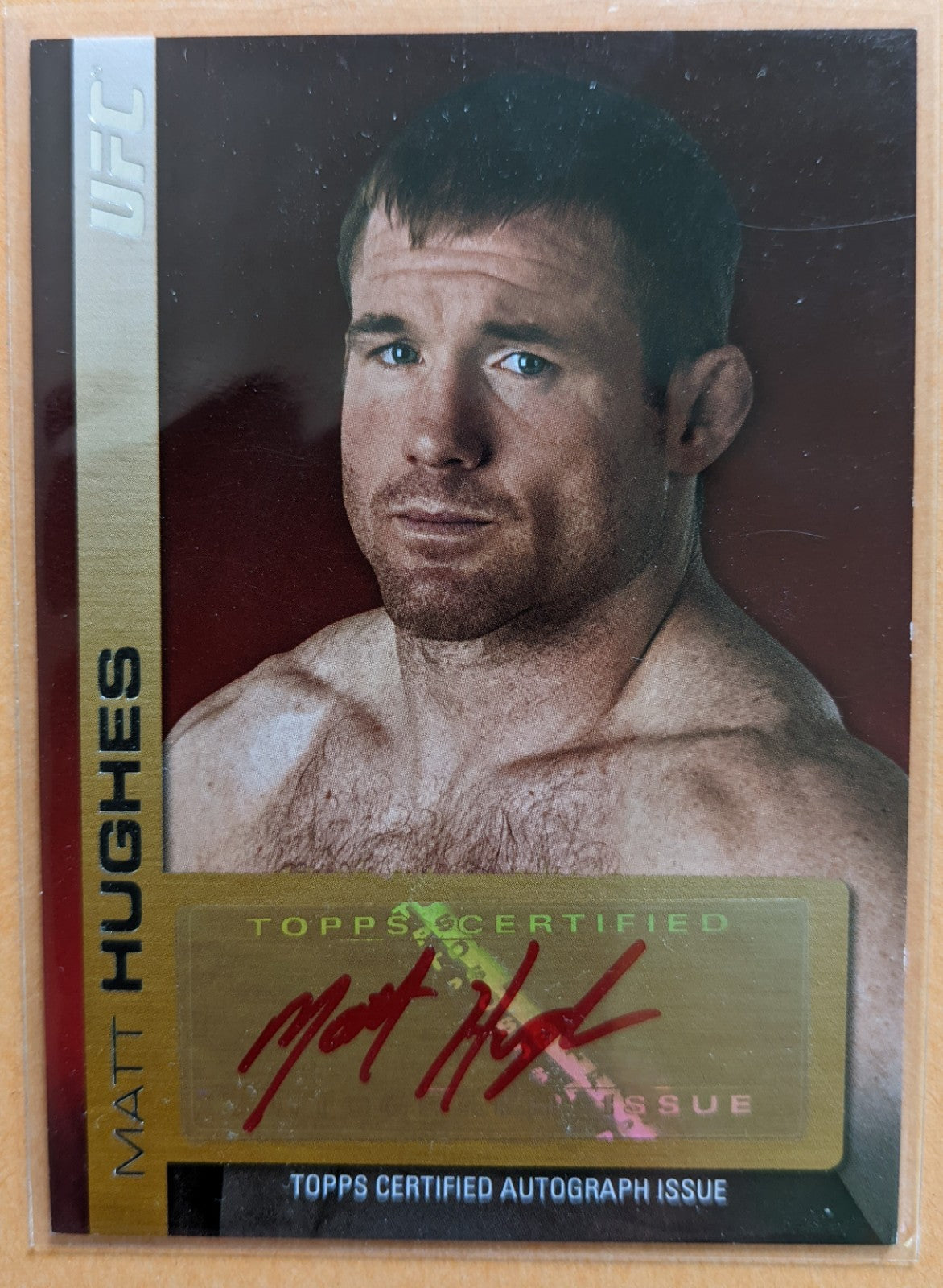 2011 Topps UFC Title Shot Autograph Card - Matt Hughes #FA-MHU (03/15)