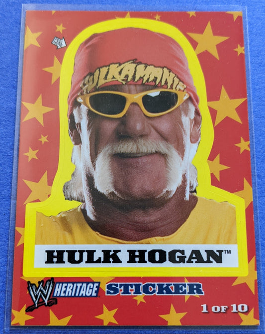 2005 Topps WWE Heritage - Hulk Hogan Sticker Insert #1