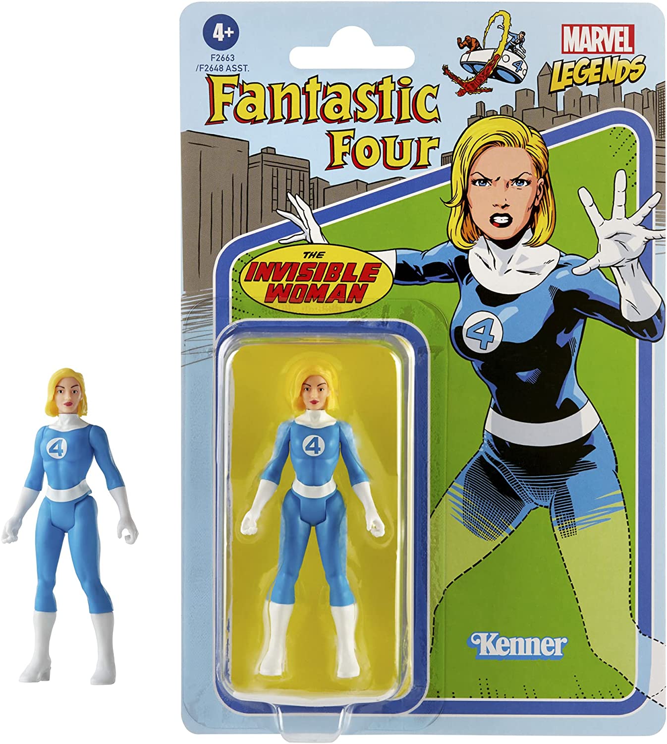 Hasbro Marvel Legends 3.75" Retro Action Figure - The Invisible Woman