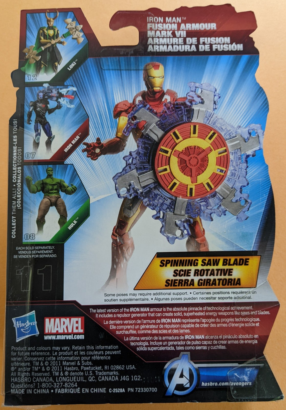 2011 Hasbro Marvel's Avengers (Vintage) - Iron Man Fusion Armour Mark VII