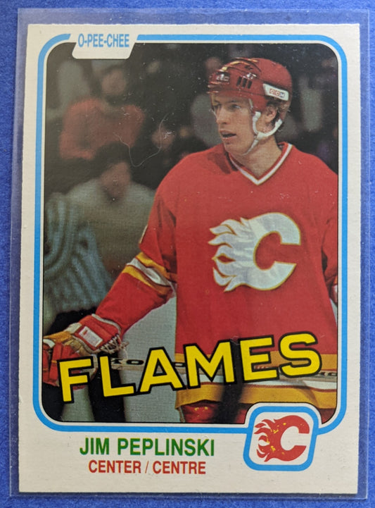 1981-82 O-Pee-Chee - Jim Peplinski RC #49