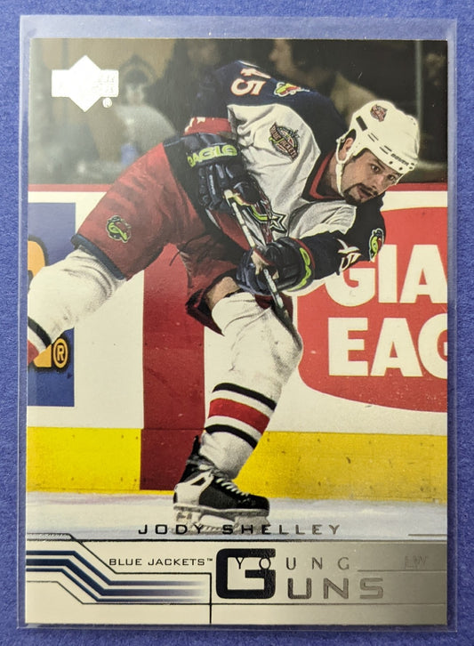 2001-02 Upper Deck - Jody Shelley Young Guns RC #185