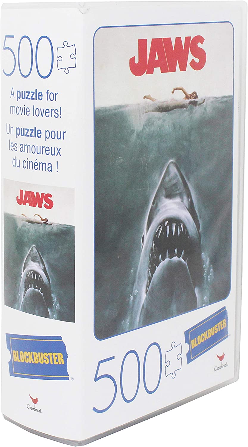 Spinmaster - Blockbuster VHS "Jaws" 500-Piece Puzzle