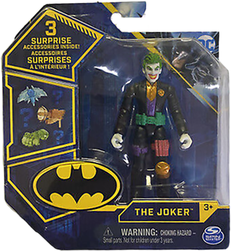 Spinmaster Batman 4" Action Figures - The Joker