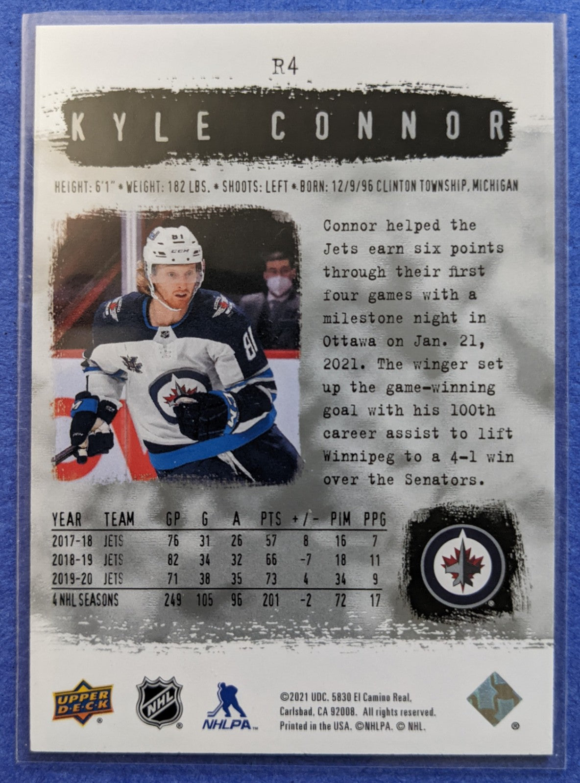 2020-21 SP Authentic Retro - Kyle Connor #R-4