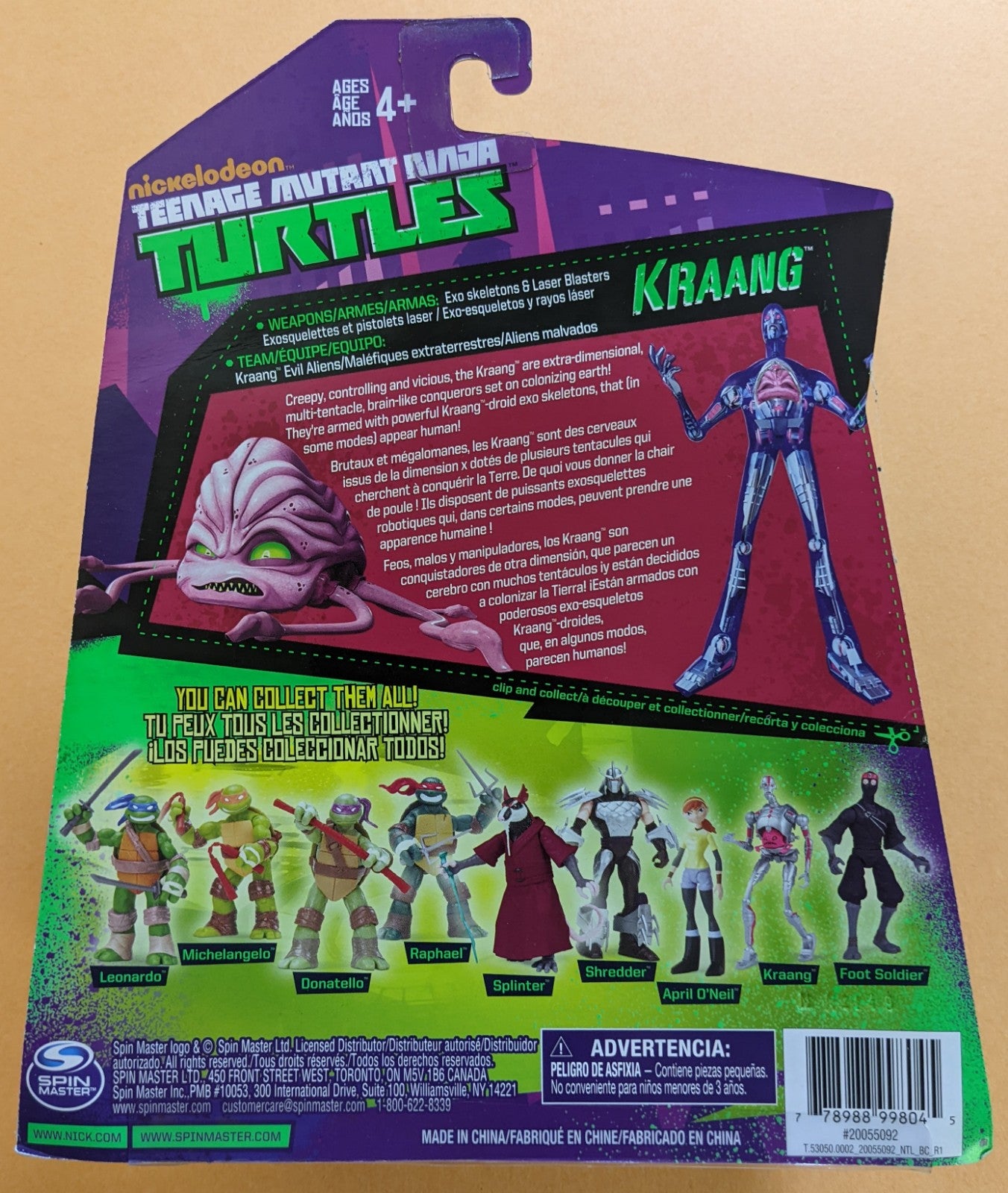 2012 Spinmaster Teenage Mutant Ninja Turtles (Vintage) - Kraang