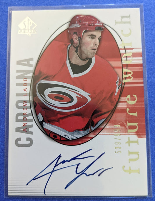 2005-06 Upper Deck Future Watch Auto - Andrew Ladd RC #216 (539/999)