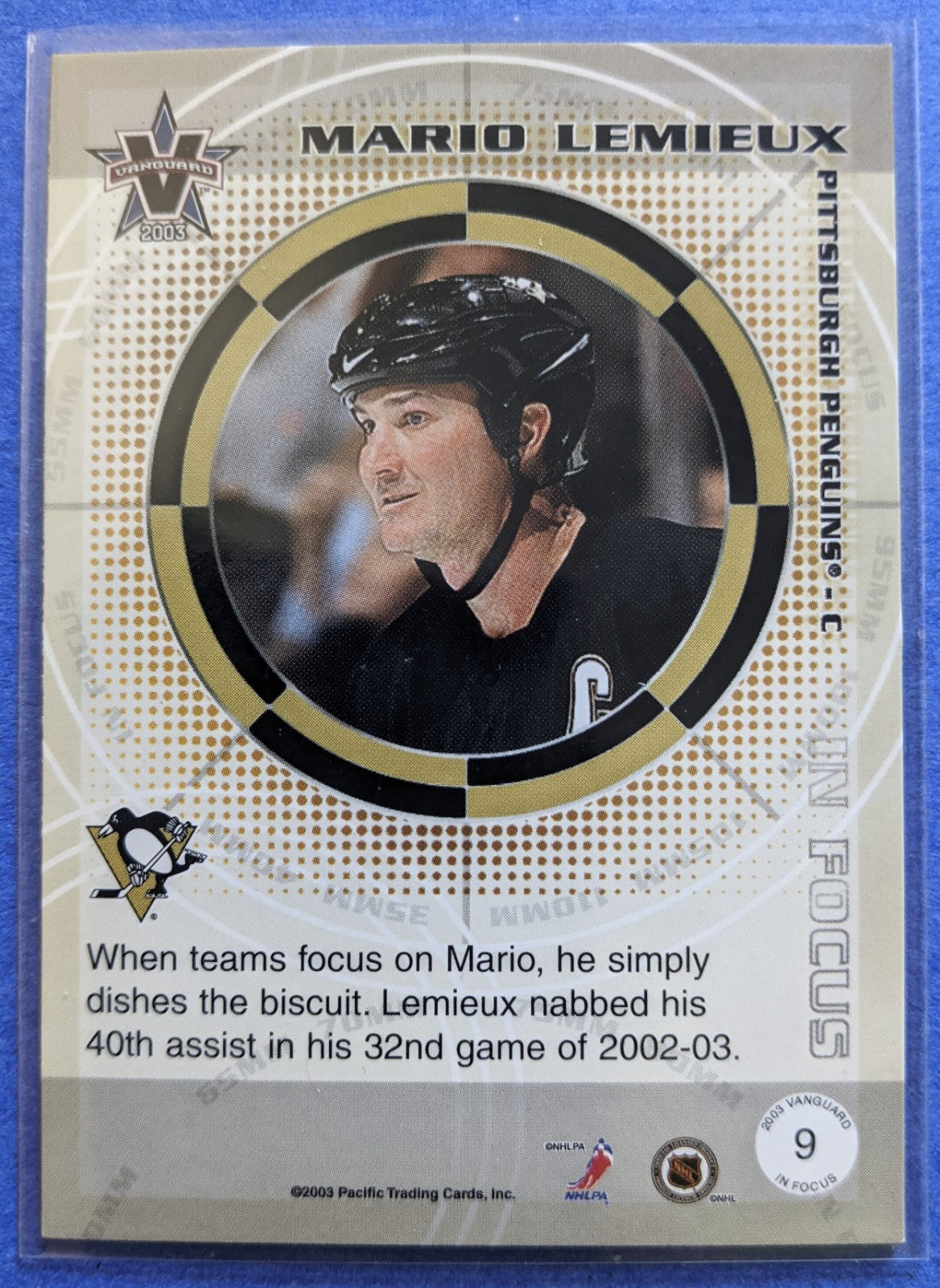 2002-03 Vanguard In Focus - Mario Lemieux # 9