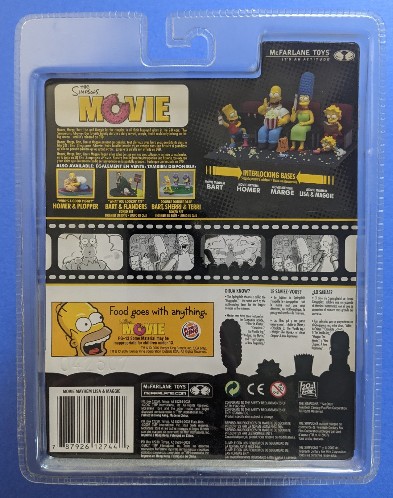 2007 McFarlane Toys The Simpsons Movie (Vintage) - Movie Mayhem Lisa & Maggie