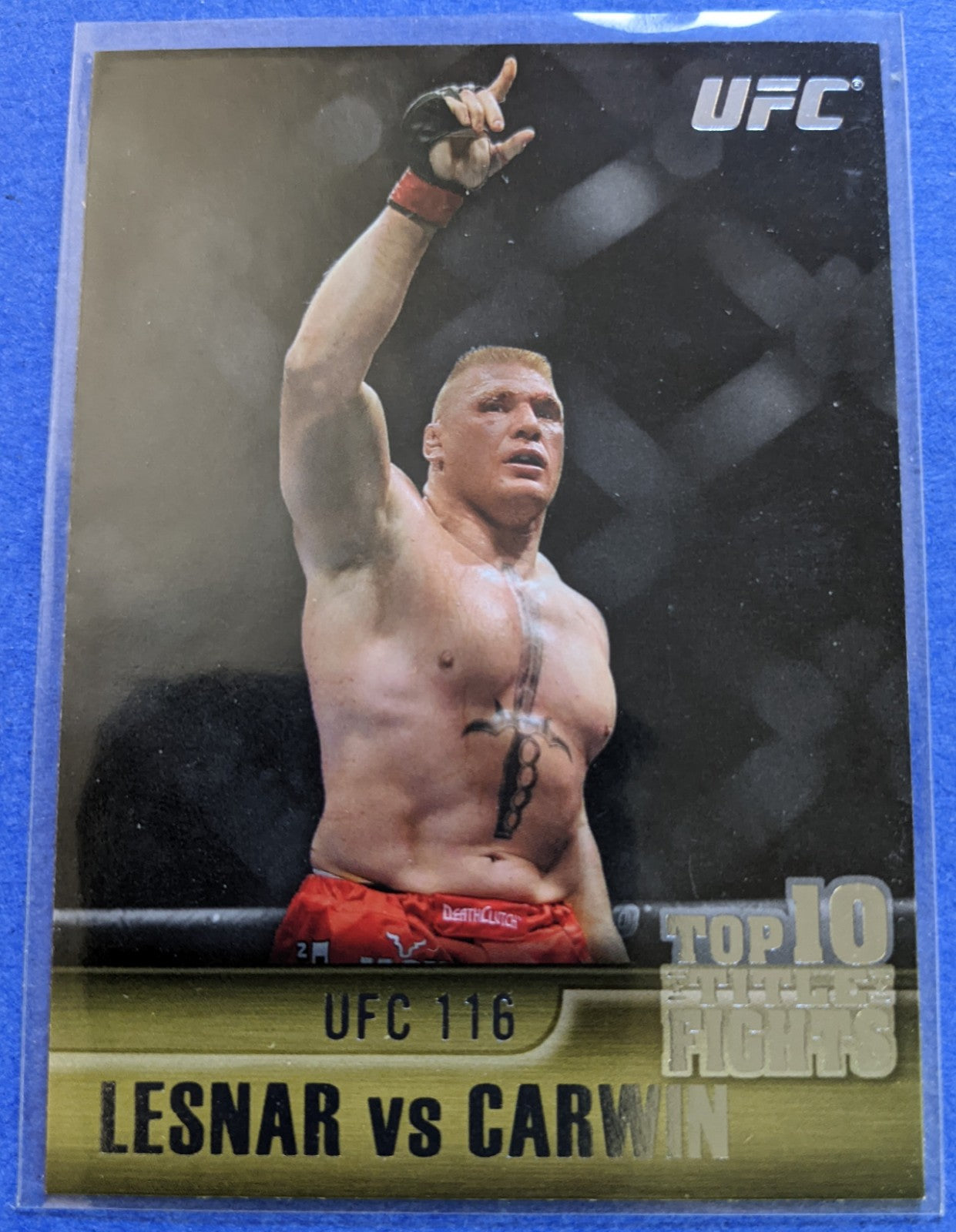 2011 Topps UFC Title Shot Top 10 Title Fights - Lesnar vs. Carwin #TT-30