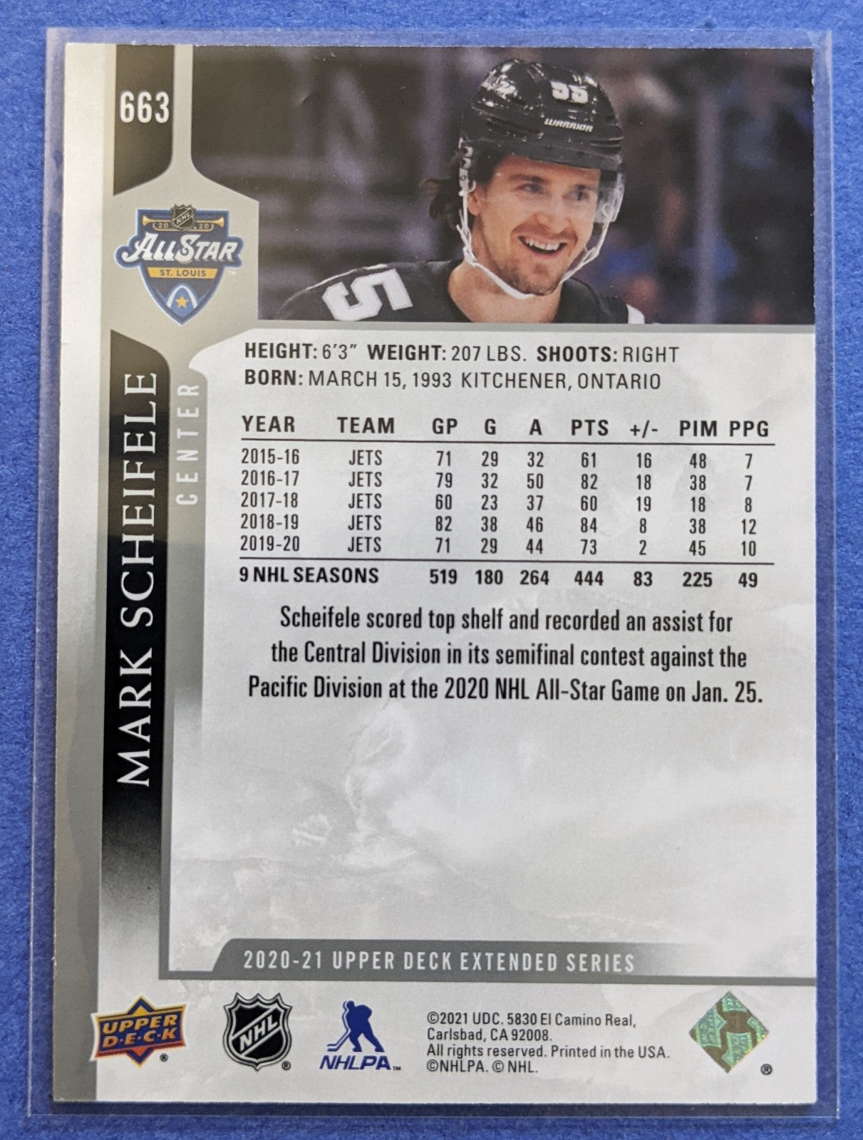 2020-21 Upper Deck Extended Series - Mark Scheifele #663