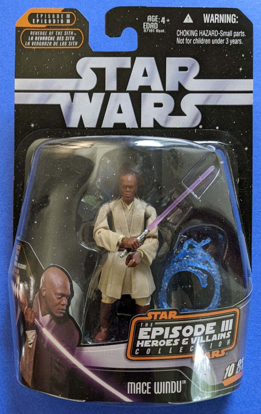 2006 Hasbro Star Wars Episode III Heroes & Villains (Vintage) - Mace Windu