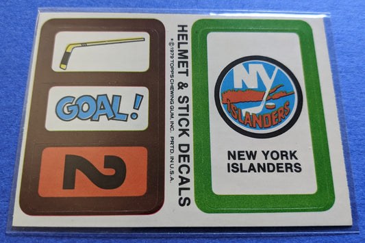 1979 Topps Helmet & Stick Decals Insert - New York Islanders