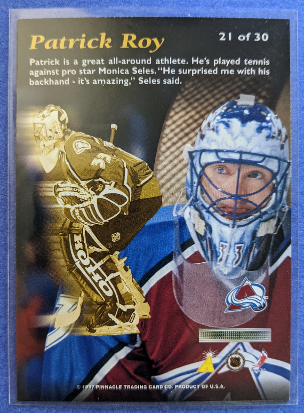 1996-97 Pinnacle Mint Collection - Patrick Roy #21