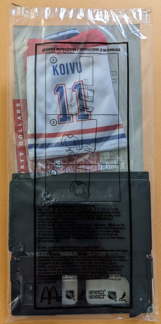 2003 McDonald's NHL Hockey Heroes Mini Jersey - Saku Koivu