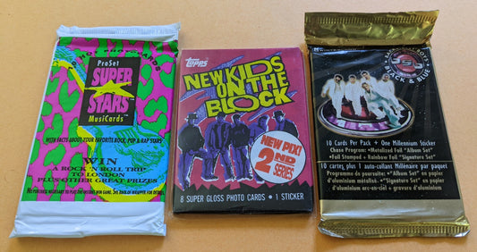 1989/1991/2000 Music Packs (Vintage) - NKOTB/Pro Set Superstars/Backstreet Boys