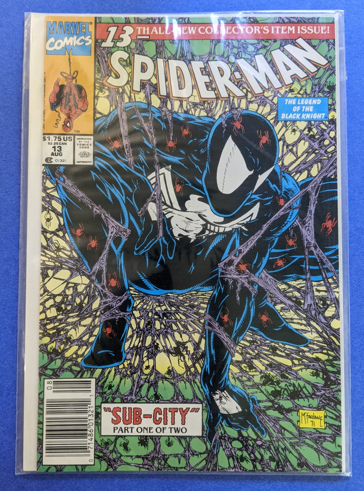 1991 Marvel Comics  - Spider-Man "Sub-City" Part 1 of 2 The Legend Of The Black Knight #13