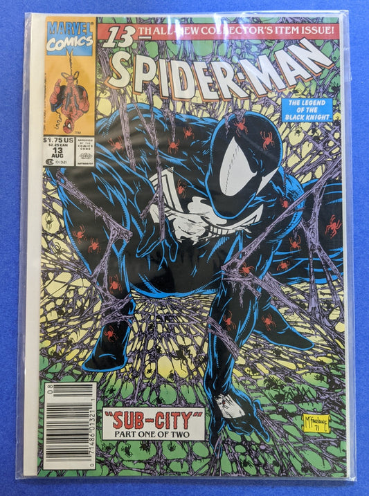 1991 Marvel Comics  - Spider-Man "Sub-City" Part 1 of 2 The Legend Of The Black Knight #13