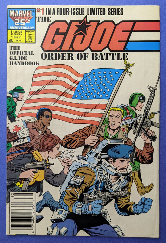 1986 Marvel Comics - G.I. Joe Order Of Battle #1