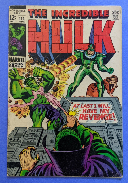 1969 Marvel Comics - The Incredible Hulk #114