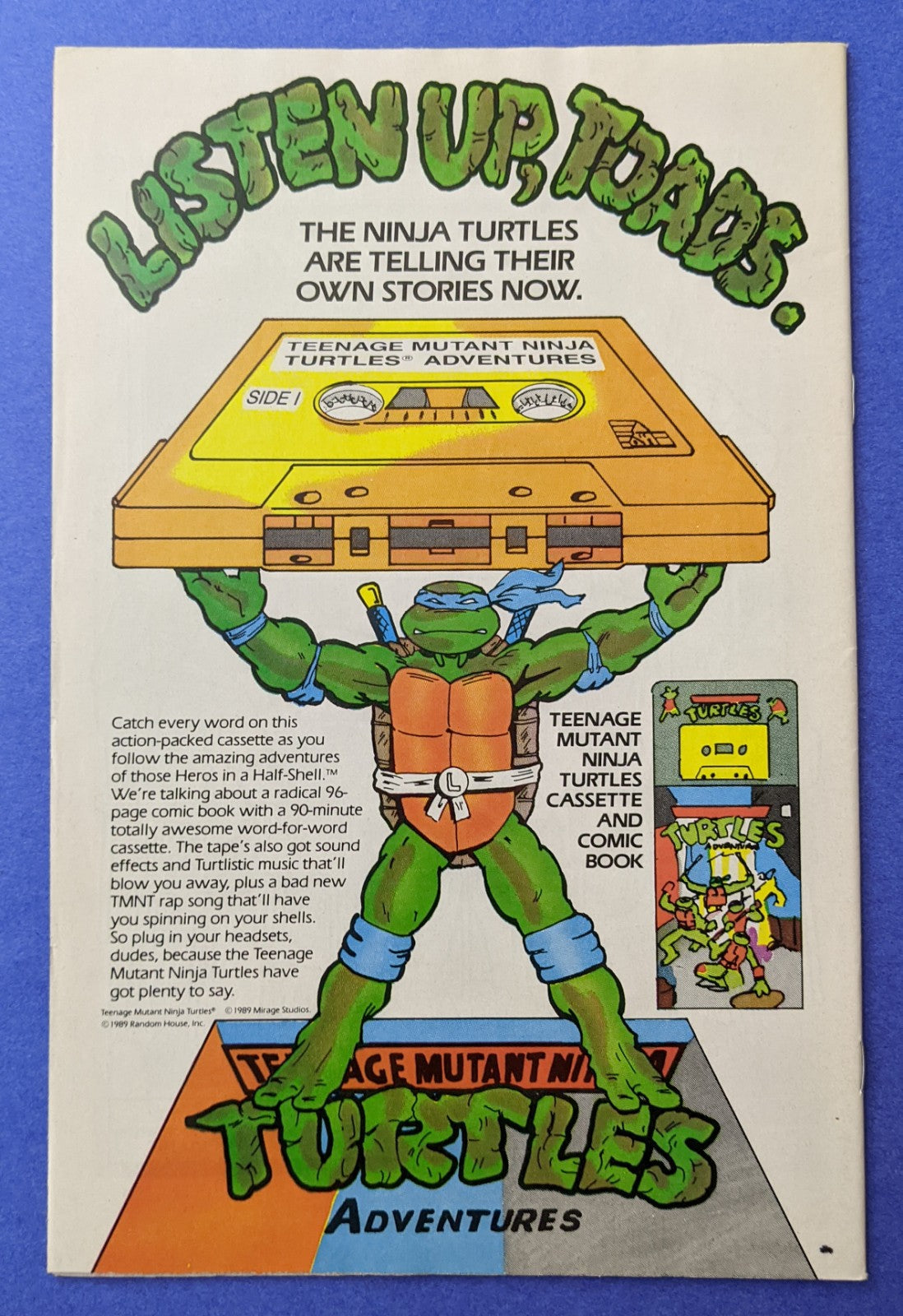 1989 Archie Comics - Teenage Mutant Ninja Turtles Adventures #2