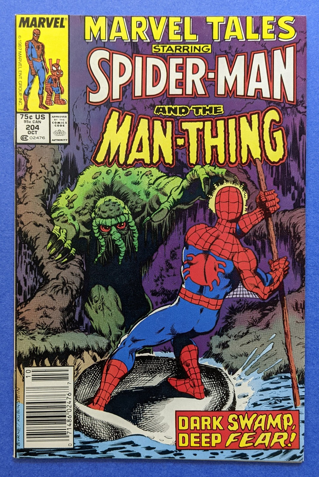 1987 Marvel Comics - Marvel Tales Featuring Spider-Man and The Man-Thing #204