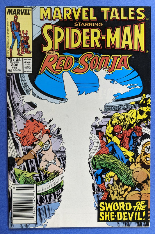 1987 Marvel Comics - Marvel Tales Featuring Spider-Man and Red Sonja #208