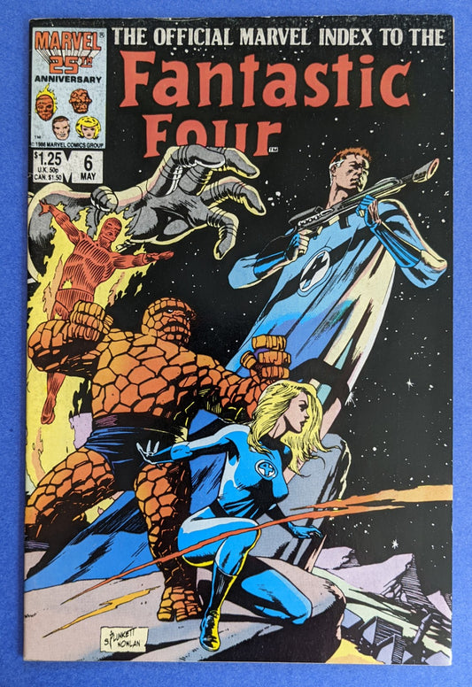 1986 Marvel Comics - The Offical Marvel Index To The Fantastic Four #6