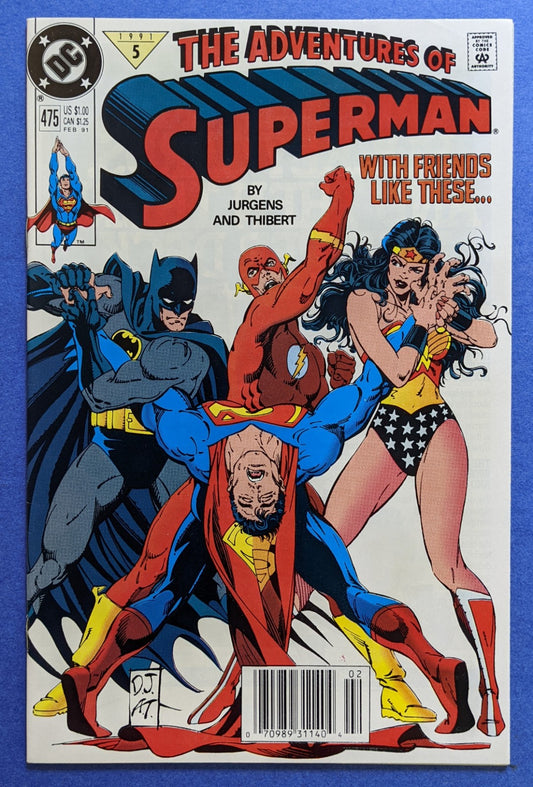 1991 DC Comics - The Adventures Of Superman #475