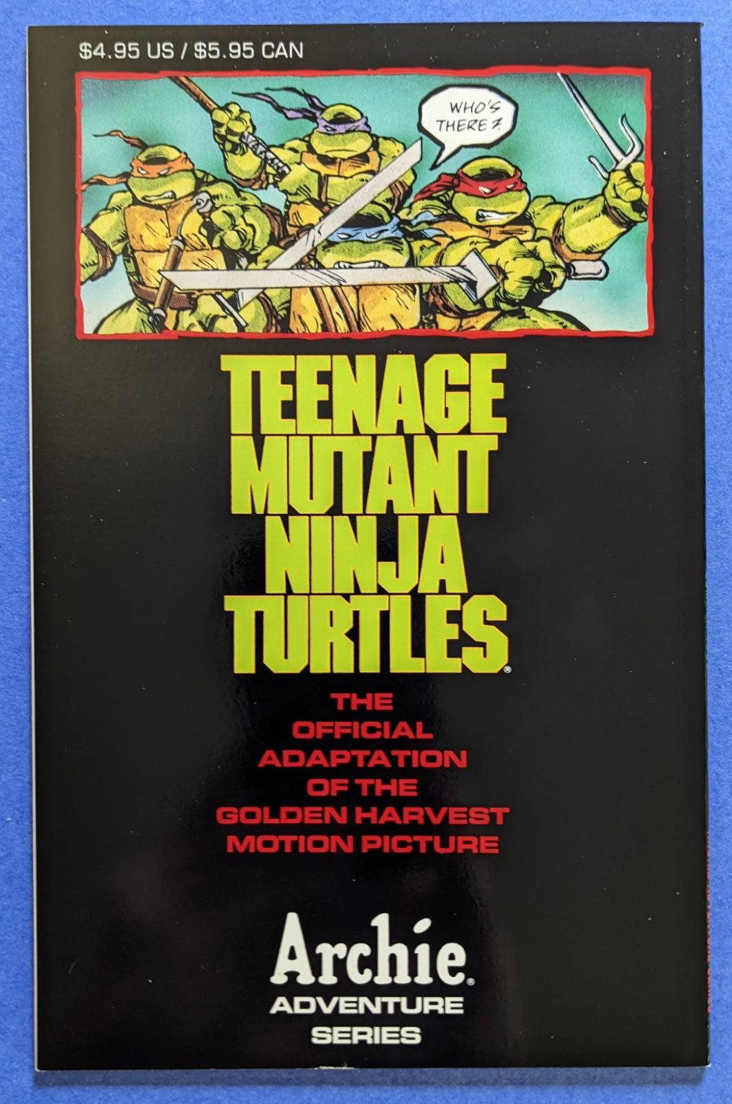 1990 Archie Comics - Teenage Mutant Ninja Turtles: The Movie