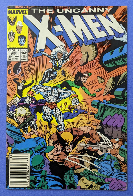 1989 Marvel Comics - The Uncanny X-Men #238