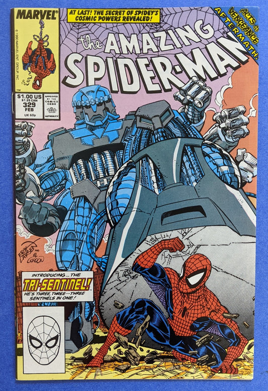 1991 Marvel Comics - The Amazing Spider-Man #329